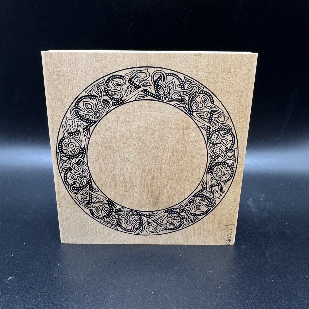 JudiKins 2475J Celtic Circle Round Rubber Stamp